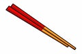 Beautiful chopstick, object. image of chopstick on white vector illustration Royalty Free Stock Photo