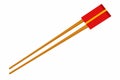Beautiful chopstick, object. image of chopstick on white vector illustration Royalty Free Stock Photo