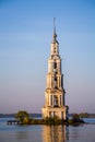 Beautiful Christian church among greenery against the sky Royalty Free Stock Photo