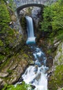 Beautiful Christine falls at mount rainier Royalty Free Stock Photo