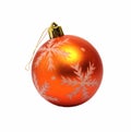 Beautiful Christmas ball orange