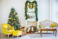 Beautiful Christmas children`s room,