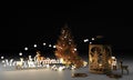 Beautiful christmas golden silver deco baubles on dark black background