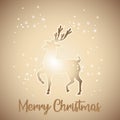 Christmas card design background.Calligraphic retro Christmas greeting card design on blurry background. Vector illustration. Eps Royalty Free Stock Photo