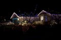 Beautiful christmas lighting house Royalty Free Stock Photo