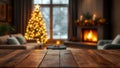 Beautiful christmas room with copy space Royalty Free Stock Photo