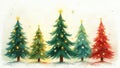 Beautiful christmas tree card