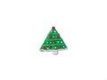 Beautiful Christmas tree, colorful plasticine clay, cute dough