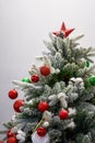 beautiful christmas tree and decorations Royalty Free Stock Photo