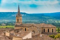 Beautiful church in Bonnieux village, Provence, France. Architec Royalty Free Stock Photo