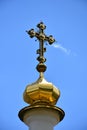 Beautiful church of a dome cross Royalty Free Stock Photo