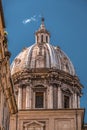 Beautiful church dome in Rome