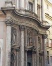 The church of San Carlo alle Quattro Fontane, church of Rome, by Francesco Borromini Royalty Free Stock Photo