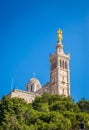 Beautiful church Notre Dame de la Garde in Marseille, Provence, France Royalty Free Stock Photo