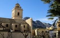 Church of San Pedro in the square of Polop village Royalty Free Stock Photo