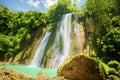 Beautiful Cikaso waterfall scenery Royalty Free Stock Photo