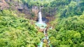 Beautiful ciletuh waterfall located in Sukabumi Royalty Free Stock Photo