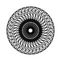 Beautiful circle digital design Black and white.