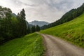 Comfortable circular hike near SchÃÂ¶nenbach in Vorarlberg, Austria