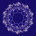 Beautiful circular pattern of floral