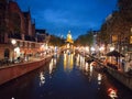 The beautiful city of Amsterdam at night