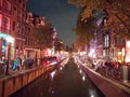 The beautiful city of Amsterdam at night