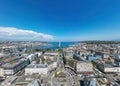 Beautiful city center of Geneva with Lake Leman Royalty Free Stock Photo