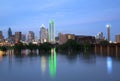 Beautiful city Dallas skyline at night Royalty Free Stock Photo