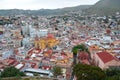 Panoramic View on Guanajuato City in Mexico