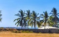 Beautiful city seascape landscape natural panorama view Puerto Escondido Mexico Royalty Free Stock Photo