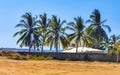 Beautiful city seascape landscape natural panorama view Puerto Escondido Mexico Royalty Free Stock Photo