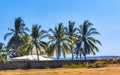 Beautiful city seascape landscape natural panorama view Puerto Escondido Mexico Royalty Free Stock Photo