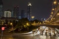 Beautiful city Shanghai night Royalty Free Stock Photo