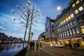 The beautiful city of Zurich at night