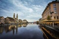 The beautiful city of Zurich at night