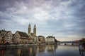 The beautiful city of Zurich at night