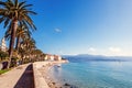 Beautiful cityscape, Ajaccio is the capital of Corsica. City on Royalty Free Stock Photo