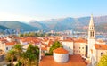 Beautiful cityscape of Budva, Montenegro Royalty Free Stock Photo