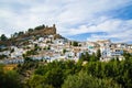 Beautiful cityscape with castle on hill in Montefrio, Spain Royalty Free Stock Photo