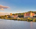 Beautiful cityscape of Florence. Famous bridge Ponte Vecchio over river Arno at spring, Florence, Italy. Florence architecture and Royalty Free Stock Photo