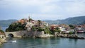 Beautiful cityscape on the mountains over Black-sea, Amasra, Bartin, Turkey