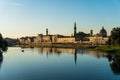 Florence, ITALY - October, 2017: Beautiful cityscape skyline of Firenze, Italy, with the bridges over the river Arno Royalty Free Stock Photo