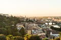 Florence, ITALY - October, 2017: Beautiful cityscape skyline of Firenze, Italy, with the bridges over the river Arno Royalty Free Stock Photo