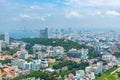 Beautiful cityscape skyline of Pattaya in Thailand from the view point. Aerial view of Pattaya city