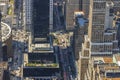 Beautiful cityscape view from above down on Manhattan streets. New York. USA. Royalty Free Stock Photo