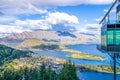 Beautiful cityscape view from the Queenstown Skyline, New Zealand