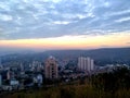 Beautiful cityscapes early morning with beautiful clouds