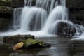 Beautiful claming landscape image of Scaleber Force waterfall in Yorkshire Dales in England during Winter morning