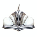 beautiful Classic car hood ornament clipart illustration Royalty Free Stock Photo