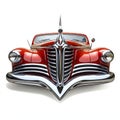 beautiful Classic car hood ornament clipart illustration Royalty Free Stock Photo